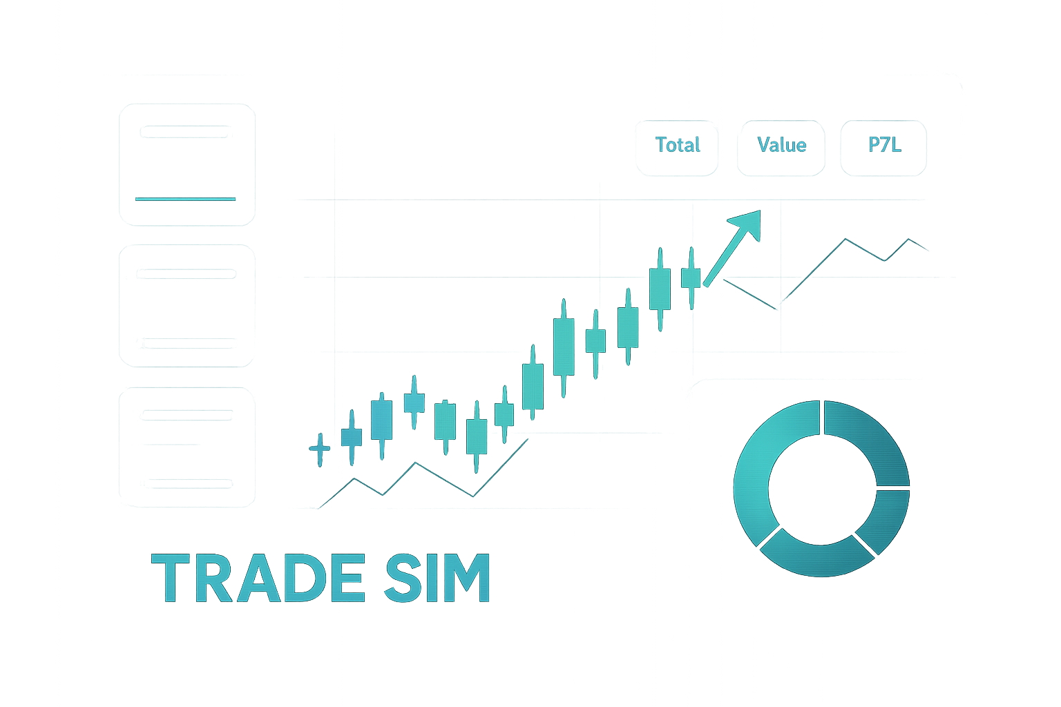 Trade Sim dashboard illustration